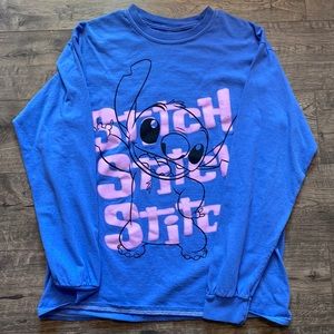 Blue stitch shirt